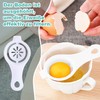 Hitchuey Egg Cutter, Egg Cutter with 2 Pieces Egg Separator,