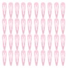 40 Counts Pink Color Metal Snap Hair Clips 2 Inch