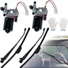 Universal UTV Windshield Wiper Kit, 2Pcs Electric 90 Degree 16"
