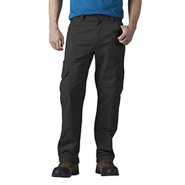 Dickies Men's DuraTech Ripstop Cargo Pants – Rugged Outdoor Work Pants with Tool Pockets for Tactical, Landscaping, Field Use, Black, 36W x 34L