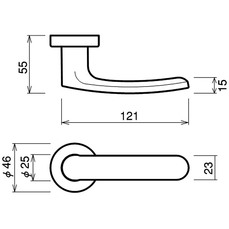 Kawaguchi Giken AL-33-1M-N Door Lever Indoor Lock AL Series Boxed