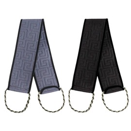 IGXX 2-teiliger Rückenschrubber für die Dusche, Rückenpeeling, Rückenbürste, Rückenschrubber für die Dusche, Körperreinigung und Massage, Duschbad-Peeling für Damen und Herren (Schwarz und Grau)