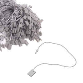 Trimming Shop 18cm Long 100pcs Grey Nylon Snap Tags for Tags, Clothing, Jewelry, Luggage and Securing Products.