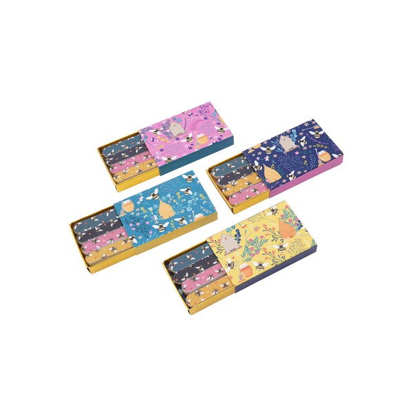 CGB Giftware | Set of 4 Assorted Bee Designed Matchbox