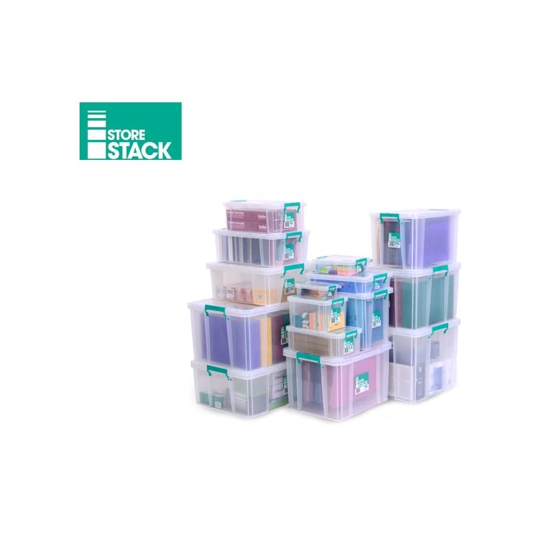 StoreStack 1 Litre Storage Box W180xD110xH90mm Clear RB00814