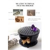 BEYLAB Big Incense Burner, Cast Iron Bowl and Lid for