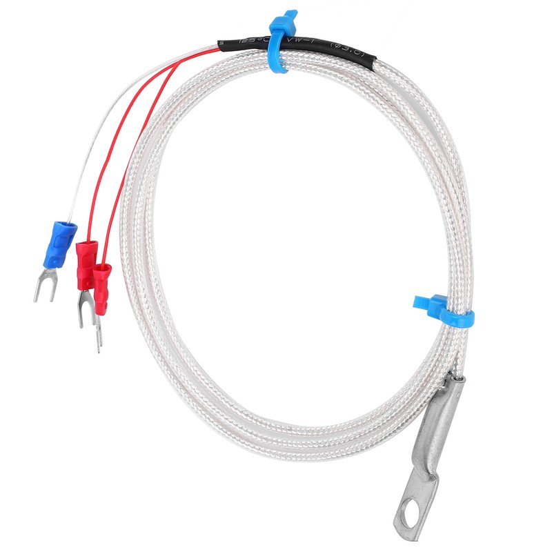 Temperature Sensor Probe PT100 Thermistor Temperature Measuring Probe Round Hole