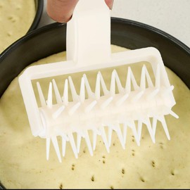 MOUMOUTEN Rolling Pin, Plastic Rolling Pin with Spikes, DIY Time-Saving Bread Beating Tool, Pastry Tools, Baking for Pizza, Bread and Cakes