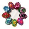 Needzo 9 Hand Painted Ukrainian Wooden Easter Eggs Pysanky Pysanki