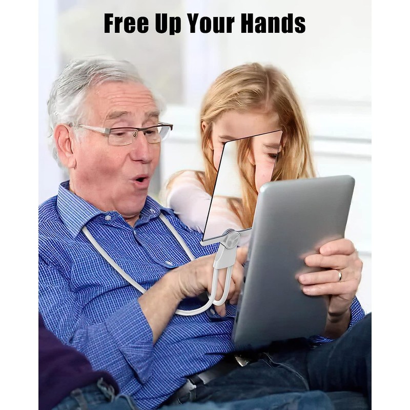 Rectangular Neck Portable Magnifying Glass for Repair, Sewing, Visual Impaired