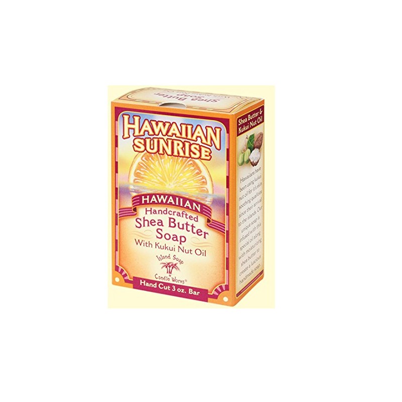 Island Soap & Candle Works Handmade Shea Butter Soap, Hawaiian