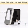 Laak 32GB New Crystal Transparent Rectangle Genuine USB Flash Drive