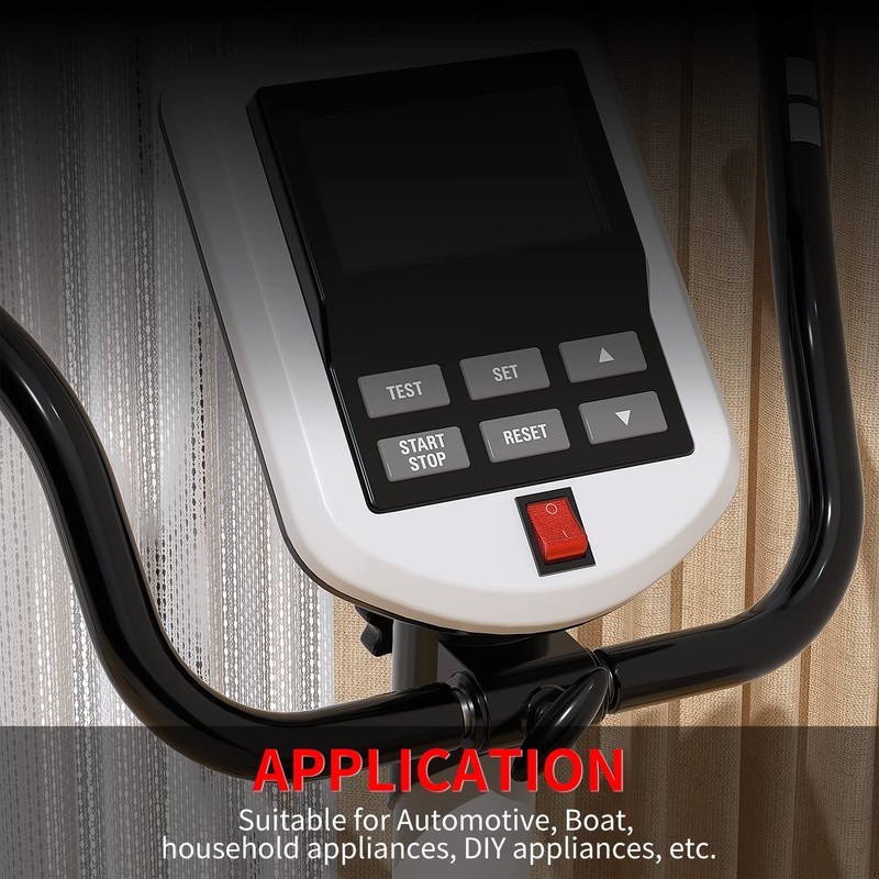 DaierTek 12V 30A Rocker Switch 4 Pin Red LED Lighted