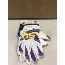 Franklin Brand New Franklin Sports LSU Youth College Football Receiver Gloves XS/S