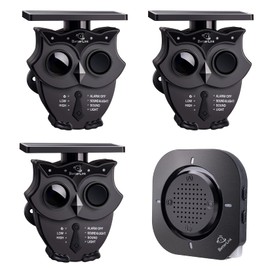 1/2 Mile Long Range Solar Wireless Driveway Alarm System IP65 Weatherproof Outdoor Motion Detectors&Sensor 120dB Siren Sound Light Security Alert System Monitor&Protect Outdoor/Indoor Property(1R3S)