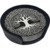 BOXIMIAO Drink Coasters with Holder Stand Set of 6, Tree