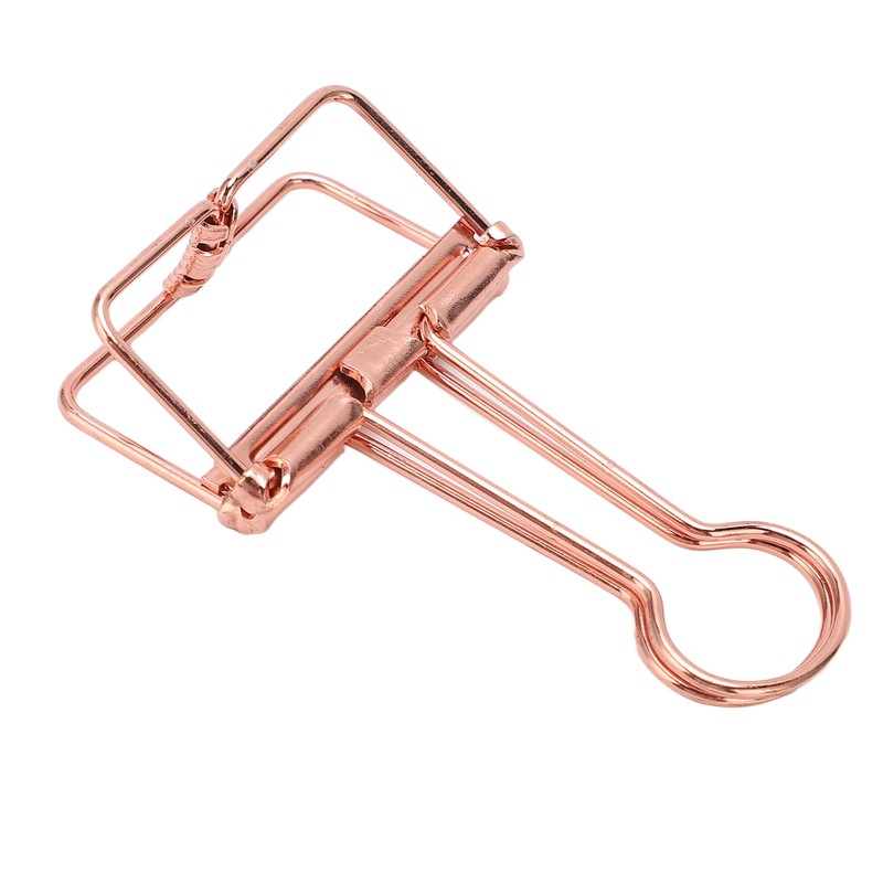 50Pcs Hollow Binder Clips Metal Paper Binder Clips for Documents