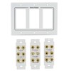 8.2 Speaker Cable Wall Plate Triple Gang for 8 Surround