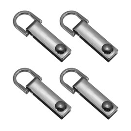 PATIKIL Bag Side Clip Buckle, 4 Pcs Metal Purse Suspension Clasp Suspending Handbag Chain Strap Connector with D Ring Purse Strap Hardware for Bag Making DIY Crossbody Craft, Black