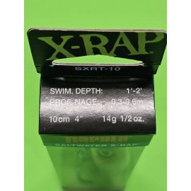 Rapala SXRT10RGH X-Rap Twitchin' Minnow Fishing Lure 10 Slow Sinking Red Ghost