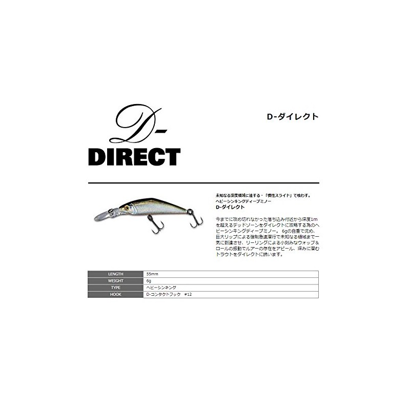 Smith LTD Minnow D-Direct 2.2 inches (55 mm) 0.2 oz