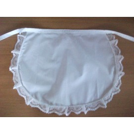 Vintage Retro Half Waist White 50'S Syle Waitress Apron (Adult)