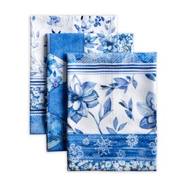 Maison d' Hermine Dish Towels 100% Cotton Kitchen Towels Washable Set of 3 Dishcloth, Home, Kitchen, Dining & Camping, Summer Blues - Spring/Summer (50cm x 70cm)