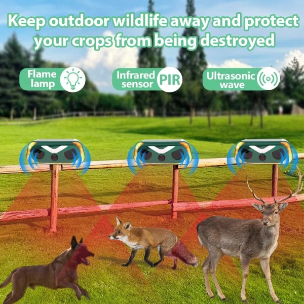 Unbranded Light Animal Repeller: Ultrasonic Bird & Solar Rat Repellers