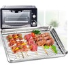 TeamFar Baking Tray and Rack Set, Stainless Steel Baking Pan