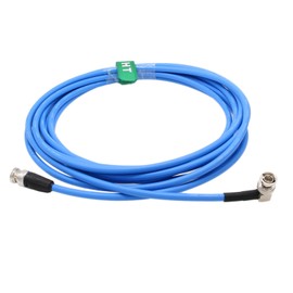 HangTon 12G 4K Raw SDI Coaxial Video Cable BNC to BNC Canare LV-61S 75 Ohm for Sony ARRI Camera Monitor Flexible Shielded 1.5 m Blue Right Angle to Straight