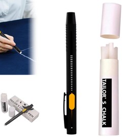 Heat Erasable Fabric Marker for Sewing, Washable, Heat Erasable Pens for Fabric, Sewing Chalk DIY Markers Pen for Quilting, Embroidery, Suitable for Cotton, Knitted Fabrics (1Pen+20Refills)