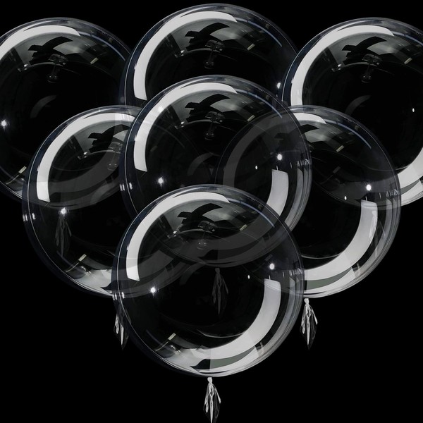 Bobo Balloons 24pcs, Clear Bubble Balloons for Stuffing,Large Transparent Balloons