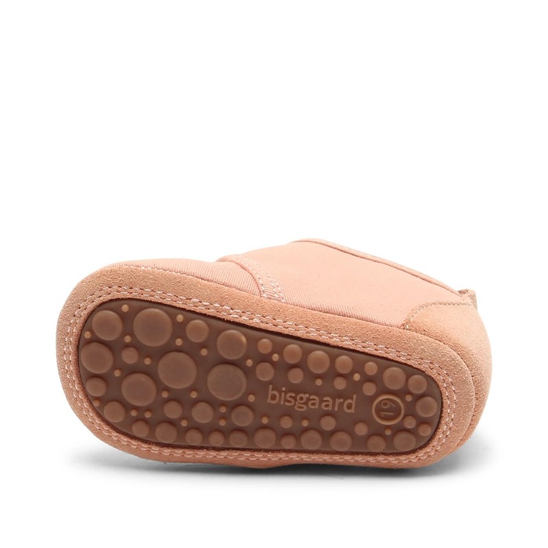 Bisgaard Unisex Children's Baby Cotton First Walker Shoe, nude