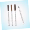Beavorty 12pcs Liquid Eyebrow Pen Four-pronged Eyebrow Pencil for Natural