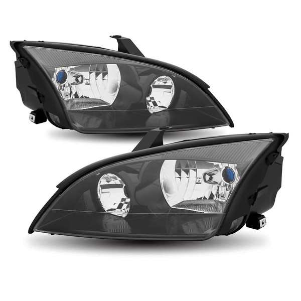 Headlights Assembly compatible with 2005 2006 2007 Ford Focus Halogen