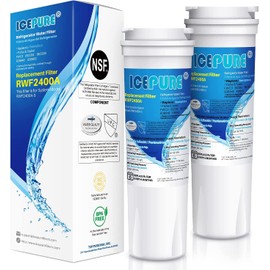 ICEPURE 836848 Replacement for Fisher & Paykel Water Filter 836848, 836860, E404BRXFDU, E522BRXFDU, Maytag 67003662, RO185014, RO185011, WF60, 2400A Refrigerator Water Filter 2Pack