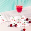 FYSUIMU 50Pcs Bow Cherry Scalloped Napkin Coquette Paper Luncheon Napkin