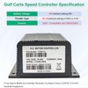1204-410 1204-412 Golf Carts Motor Controller 48V 325A/300A/225A 5K-0ΩReplace Curtis