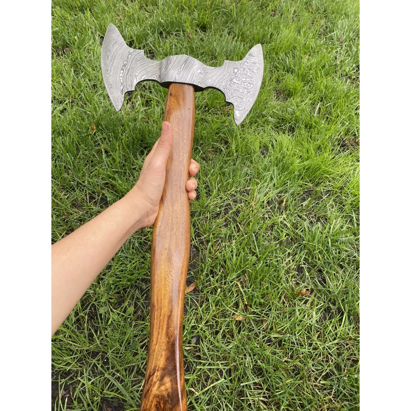 Helko Werk Damascus Steel Handmade Hand Forged Axe ZH53 /helko