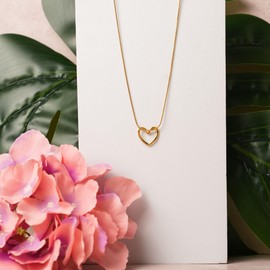 Sweet 16 Gifts for irls for Gold Plated Heart Necklace 16 Year Old Girl Birthday Gifts Adjustable Length 16th Birthday Gifts for Girls Ideas for Trendy
