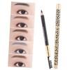 Baluue Professional Long Lasting Eyebrow Makeup Pencil Set Double Head