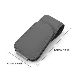 Glasses Holder for Car Sun Visor, Glasses Holder for Car, Sunglasses Holder, Magnetic Car Visor Glasses Holder, Sunglasses Holder/Ticket Card Clip (Elegant Grey)