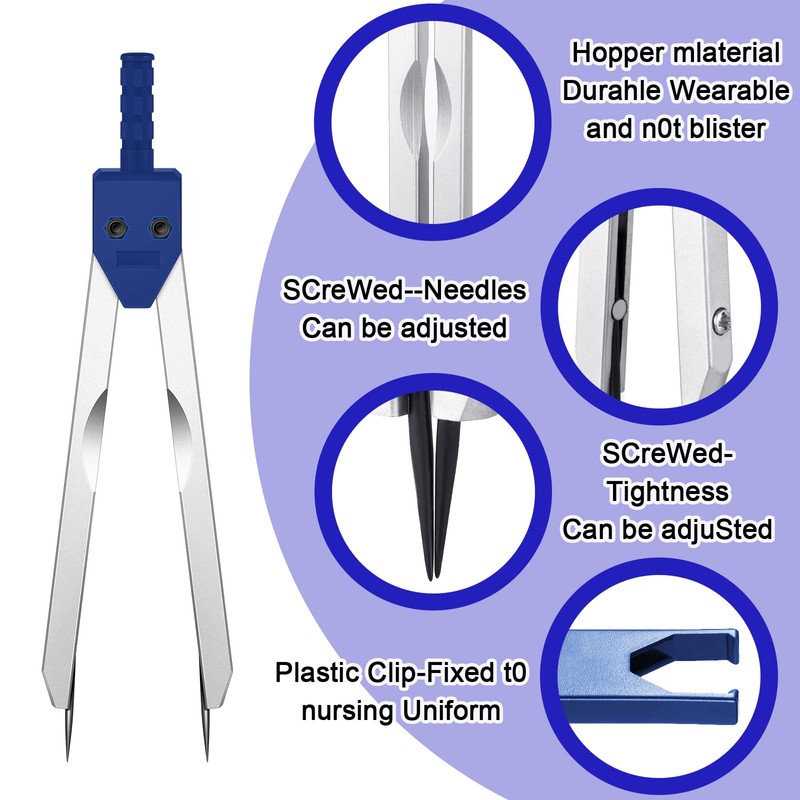 EKG Caliper ECG Calipers Measuring Tool with Ruler Electrocardiogram Drafting