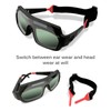 Auto Darkening Welding Goggles, Solar Welding Glasses Adjustable Comfort Welding