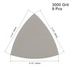 BOXONLY Silicon Carbide Triangular Sandpaper fit 3-1/2" Oscillating Multi-Tool (Dry/Wet)