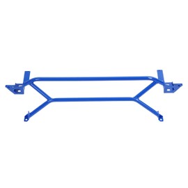 Kojem Front Power Brace Radiator Support Brace Steel Compatible with 2003-2006 Mitsubishi Lancer Evolution EVO Sedan 7/8/9 (Blue)