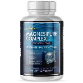 Pelican Vitamins Magnesipure Complex- Triple Magnesium-Brai