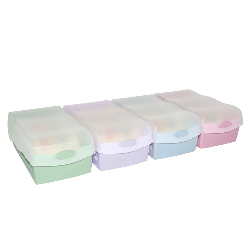 HAN Croco flashcard box, easy to learn vocabulary with 5-compartment