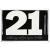 Carousel Home and Gifts Birthday signature plaque, signature numbers 21