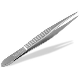 Solinger Slicker Tweezers Made of Stainless Steel Made in Germany Hair Plucking Tweezers Eyebrow Tweezers for Face Care Beauty Tweezers for Hair Removal for Men and Women (Pointed)